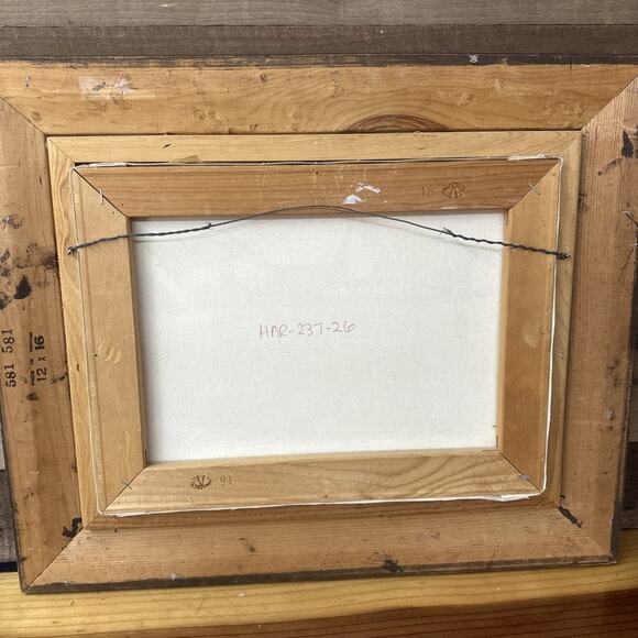 H.Hargrove Framed Original Signed Sergraph Oil Painting General store 12x16 - Picture 8 of 8